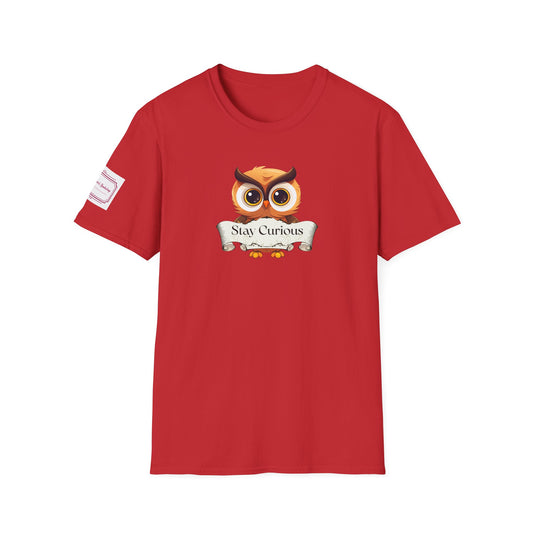 Unisex T-Shirt - "Stay Curious" for Book Lovers