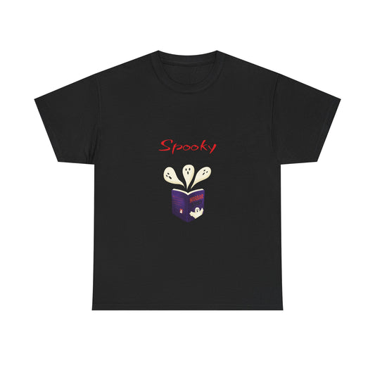 CA - Fiction - Graphic Tee - Unisex Heavy Cotton T-Shirt Spooky Books