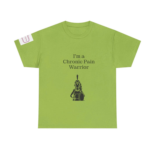 Chronic Pain Warrior Unisex Heavy Cotton Tee - Empowering Apparel for Health Awareness - The Dreamer's Bookshop.
