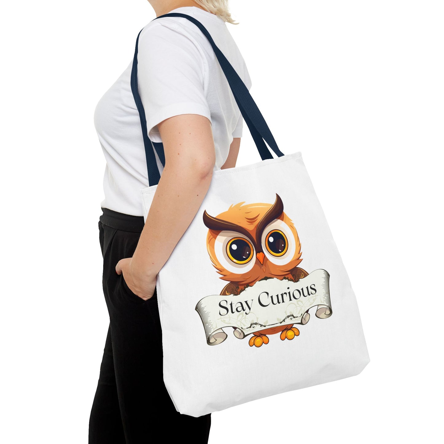 Literary Tote Bag - Stay Curous - The Dreamer's Bookshop Designs