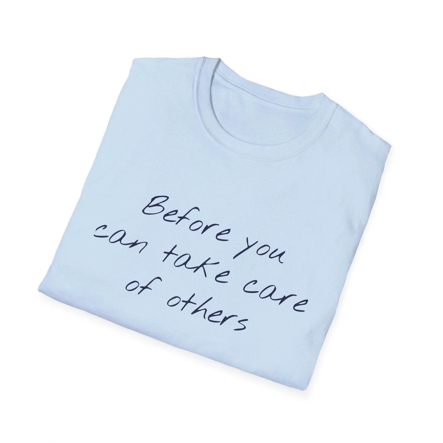 Unisex Softstyle T-Shirt - 'Take Care' Inspirational - The Dreamer's Bookshop.