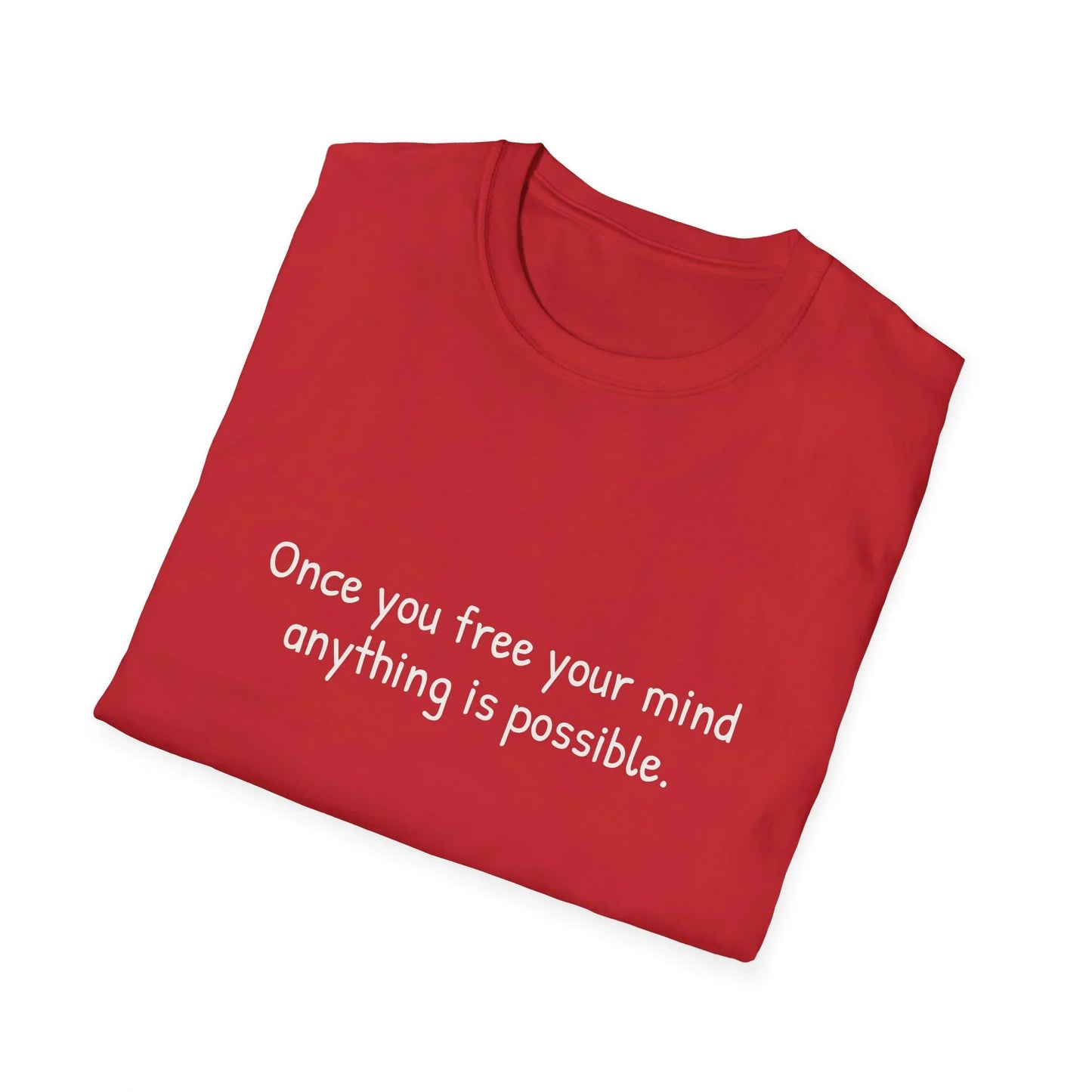 Unisex Softstyle T-Shirt - 'Once you Free' Poetical
