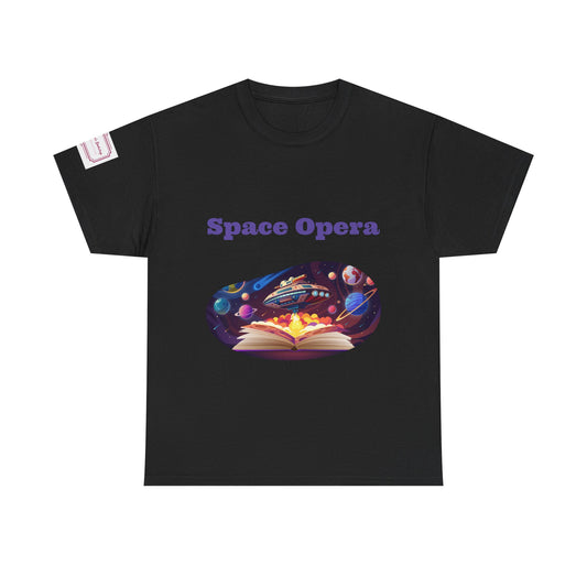Space Opera - Unisex Heavy Cotton Tee - Sci-Fi Books