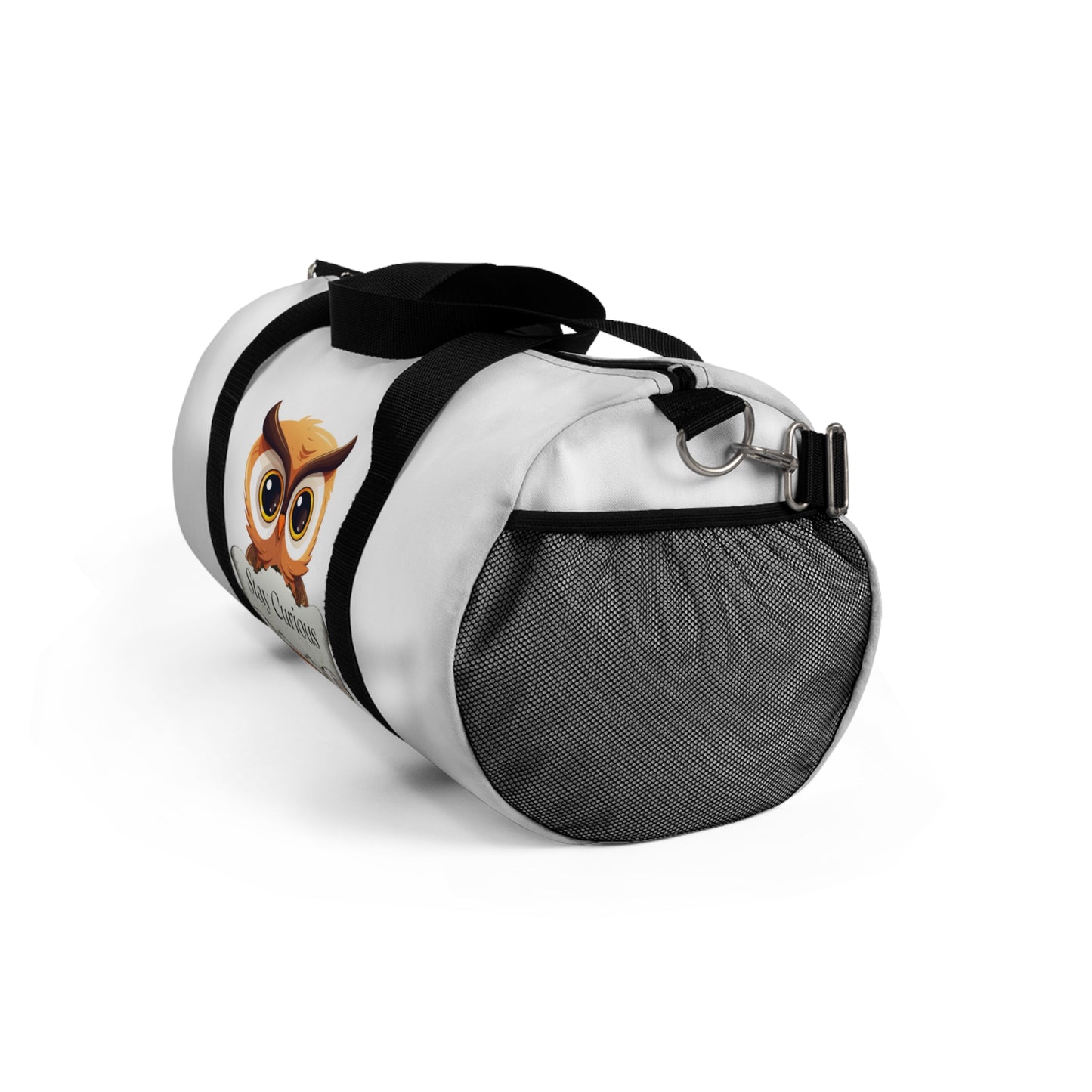Book Lover's Duffel Bag - Stylish Storage "Stay Curious"