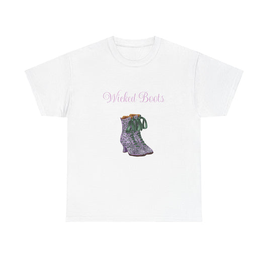 Wicked Boots Graphic Tee - Unisex Heavy Cotton T-Shirt for Nature Lovers