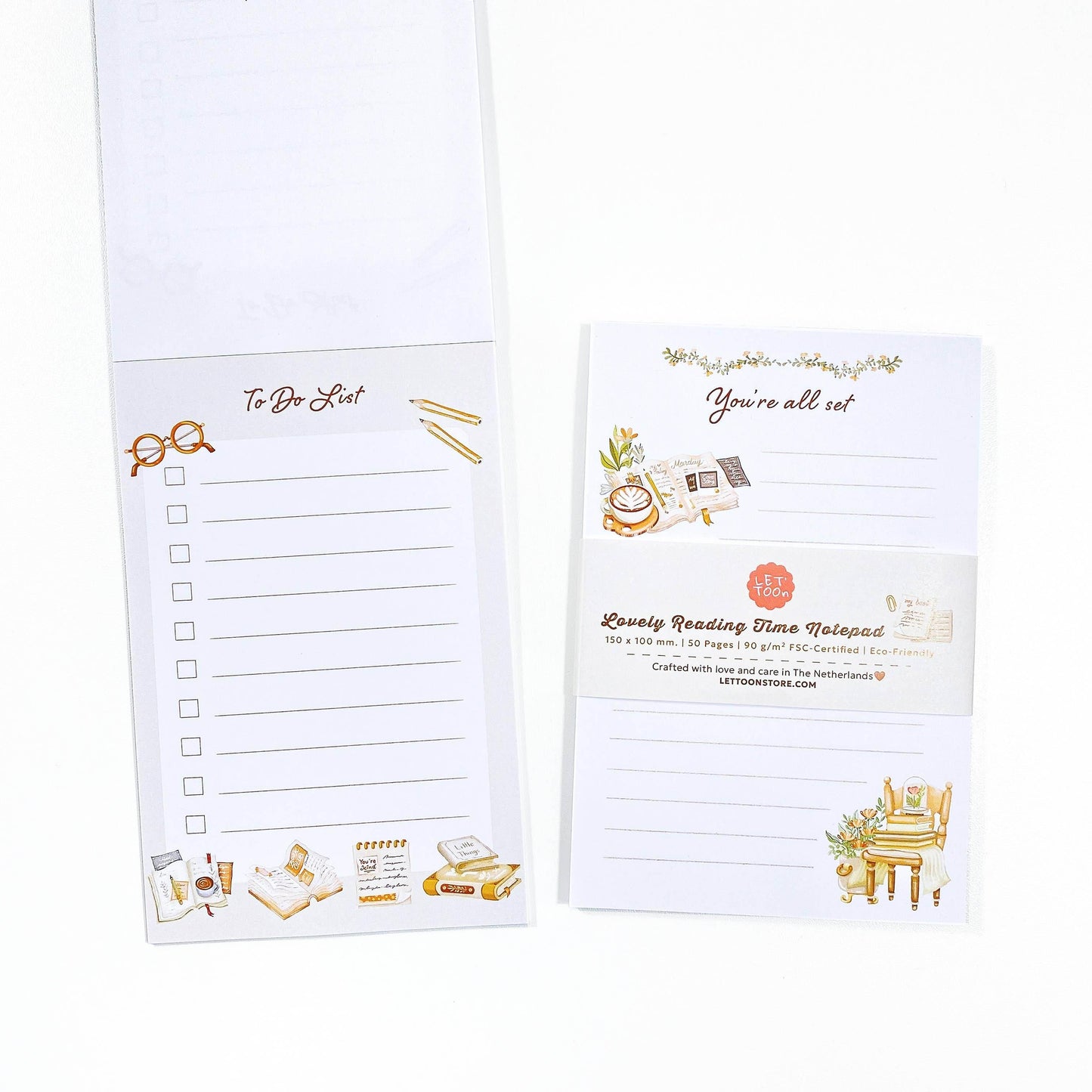 LETTOOn - Heerlijke leestijd - Notepad - The Dreamer's Bookshop.