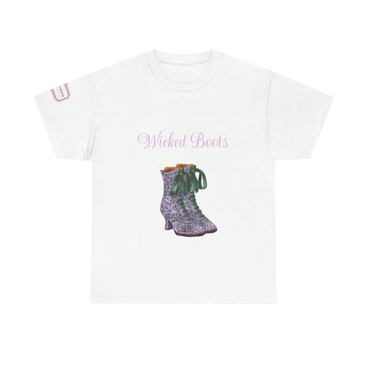 US (Ww) Wicked Boots Graphic Unisex Heavy Cotton Tee