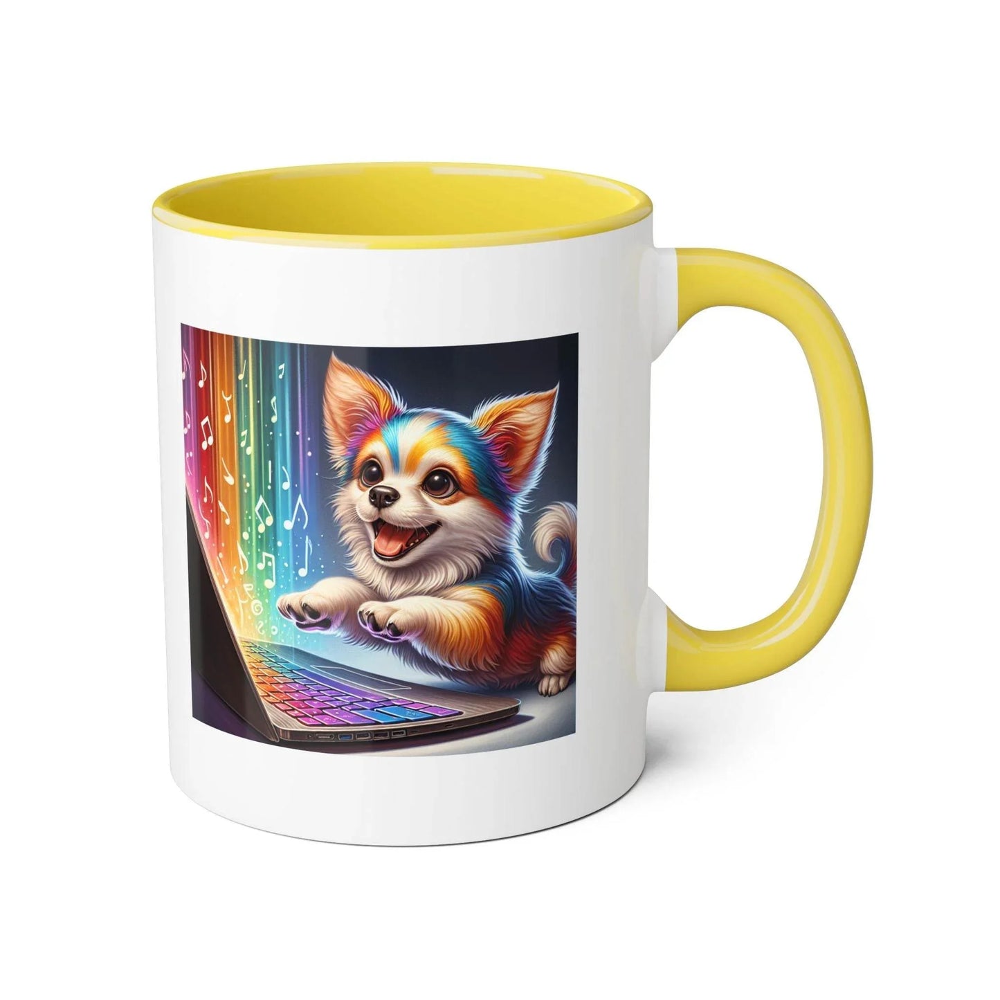 Funny Dog Writer Accent Mug - 11oz Coffee Cup for Book Lovers - The Dreamer's Bookshop.