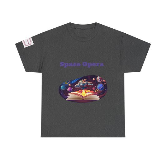 Space Opera - Unisex Heavy Cotton Tee - Sci-Fi Books