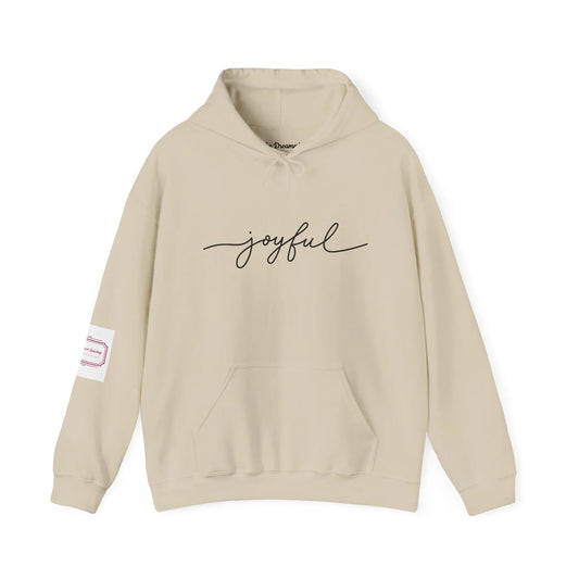 Christmas Joyful Unisex Hooded Sweatshirt - Cozy Literary Apparel - The Dreamer's Bookshop.