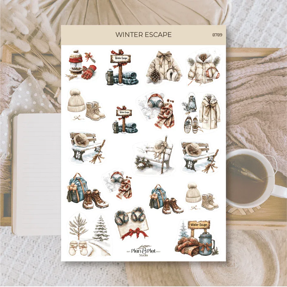 Plan & Plot Studio - Wintervakantie | Stickers - The Dreamer's Bookshop.