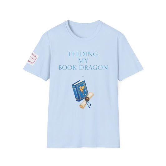 Unisex Softstyle T-Shirt - 'Book Dragon'