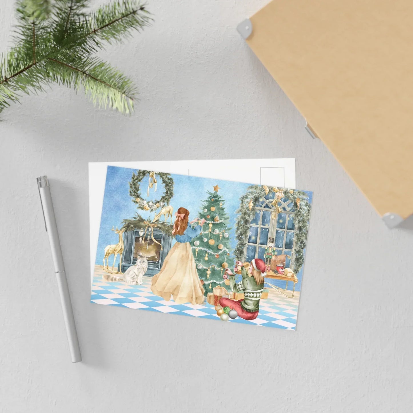 The Dreamer's Bookshop "Tree Decoration" Christmas Card - The Dreamer's Bookshop.