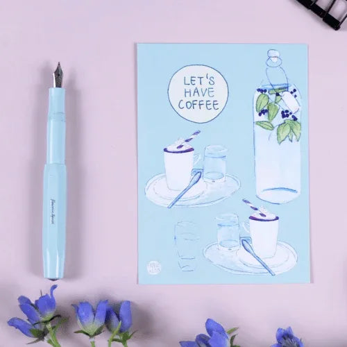 Wonder Of Today - Let's Have Coffee Postcard - The Dreamer's Bookshop.