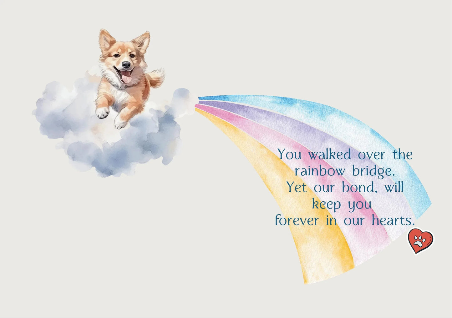 The Dreamer's Bookshop "Goodbye Dog" Sympathy Card - The Dreamer's Bookshop.