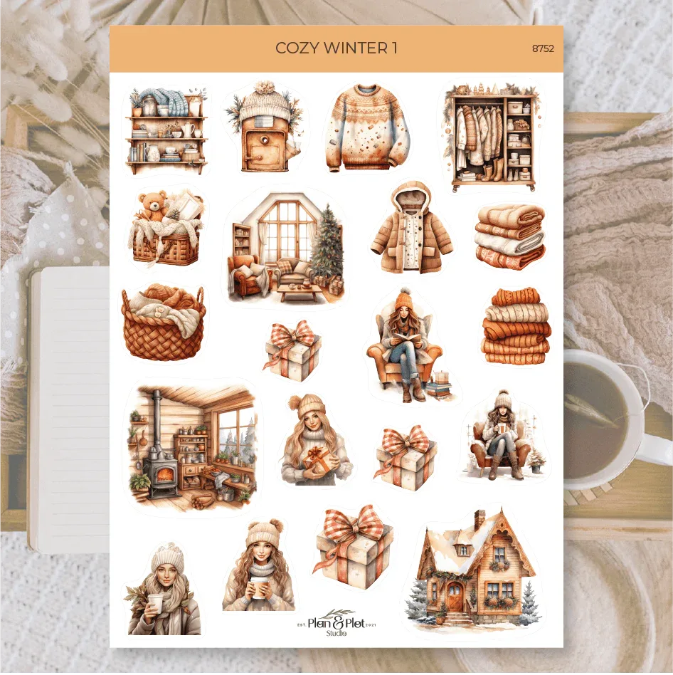 Plan & Plot Studio - Gezellige winter 1 | Stickers - The Dreamer's Bookshop.