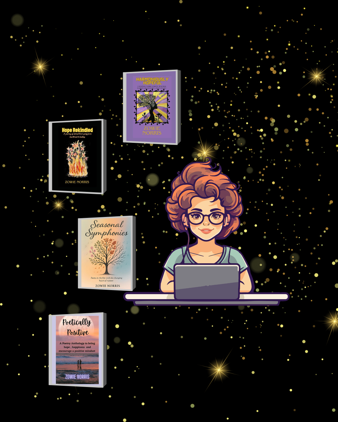 Indie Authors Uncovered - Meet the person behind the pages - Zowie Norris - A warm, uplifting, and accessible style. - The Dreamer's Bookshop.