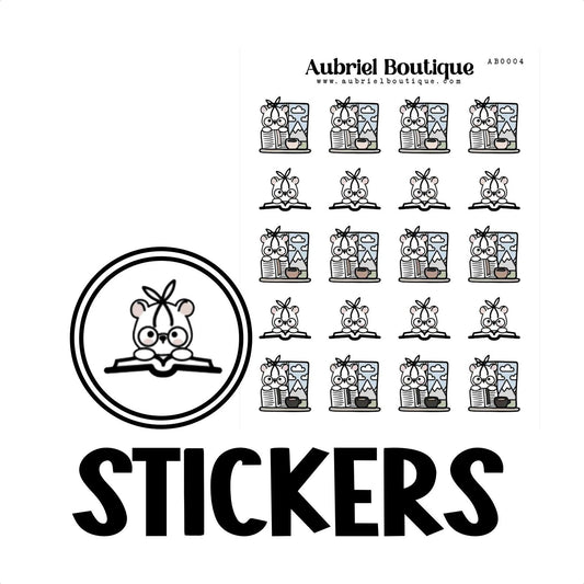 LEESTIJD, plannerstickers — AB0004 - The Dreamer's Bookshop.