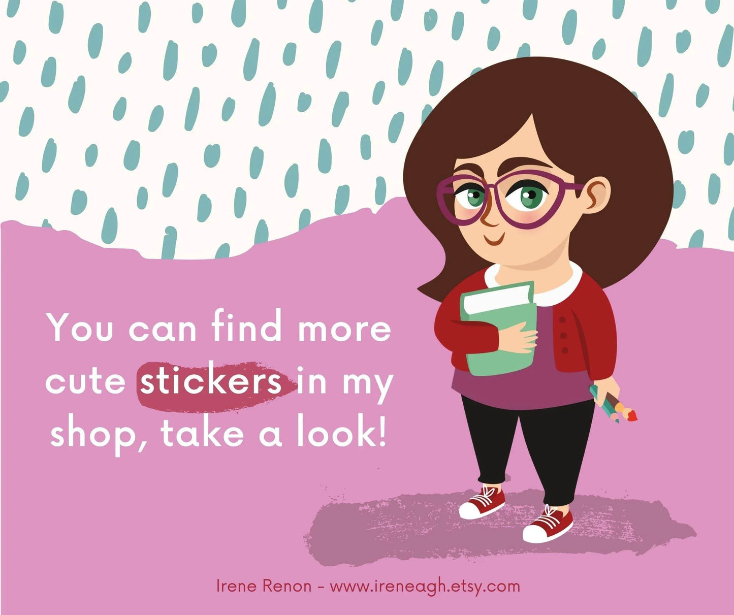 Irene Renon illustrations - Wetenschapsstickers, Steministische vinylstickers voor wetenschappers, - The Dreamer's Bookshop.