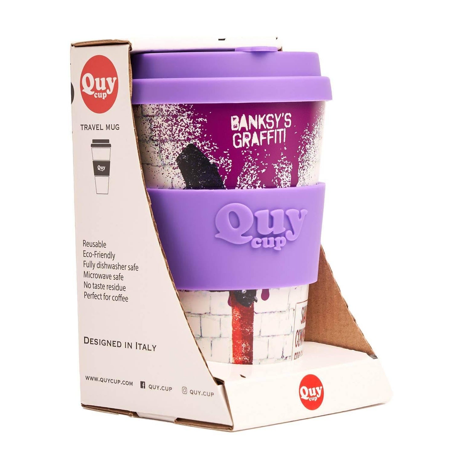 Banksy's Graffiti - Banksy Reisbeker RPET 400 ml - Hammer Boy - The Dreamer's Bookshop.