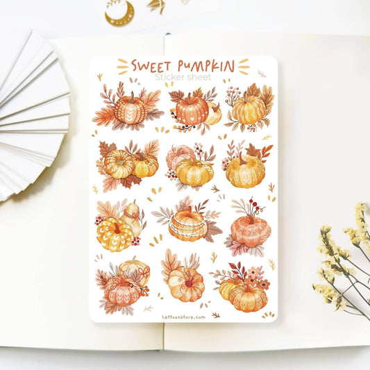 LETTOOn - Stickervel - Sweet Pumpkin - The Dreamer's Bookshop.