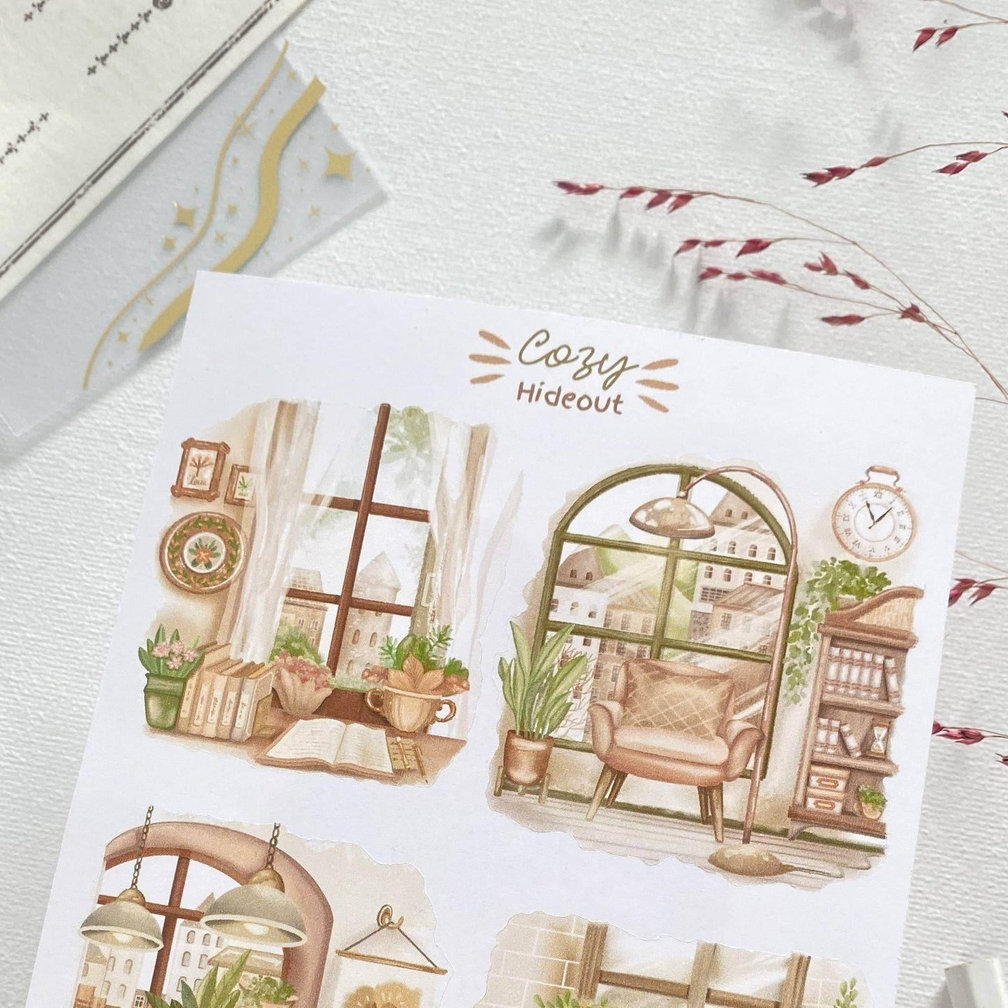 LETTOOn - Stickervel - Knusse Schuilplaats - The Dreamer's Bookshop.