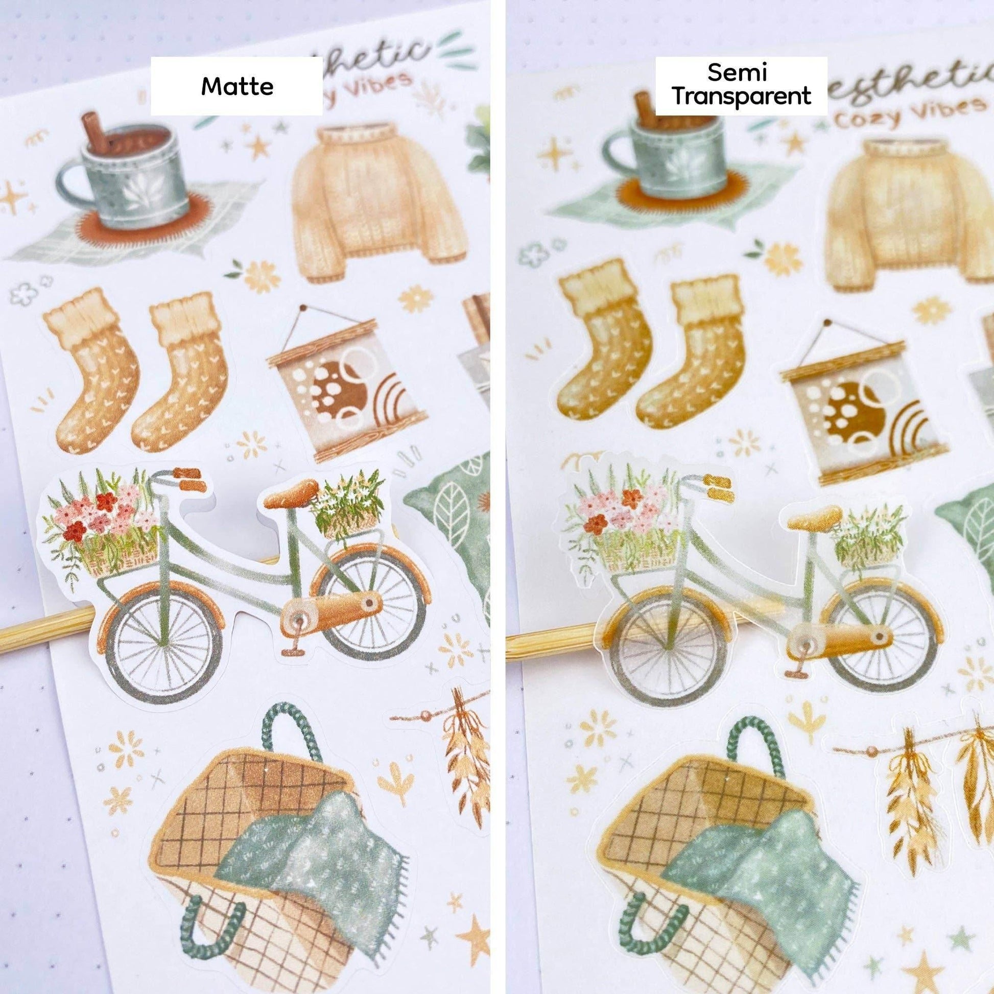 LETTOOn - Stickervel - Aesthetic Cosy Vibes - The Dreamer's Bookshop.