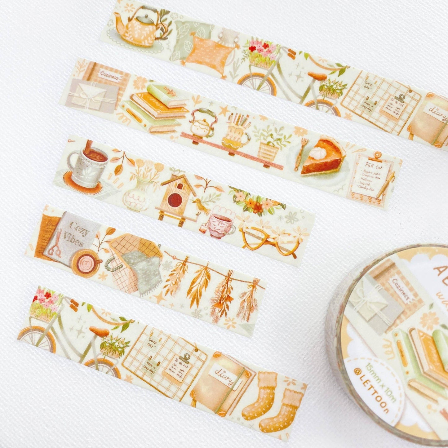 LETTOOn - Washi Tape - Gezellige esthetiek - The Dreamer's Bookshop.
