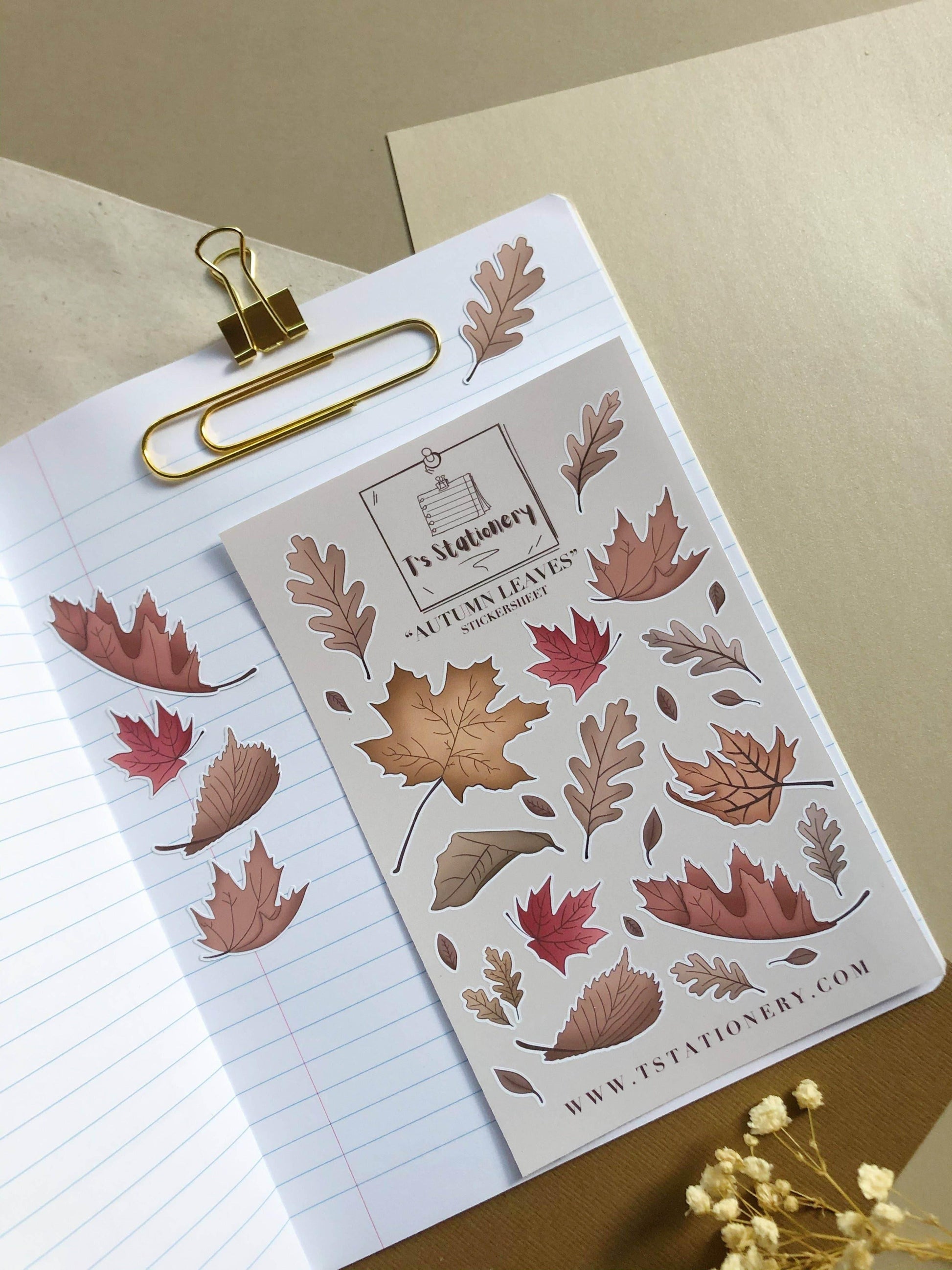 T's Stationery - „Herfstbladeren” - The Dreamer's Bookshop.