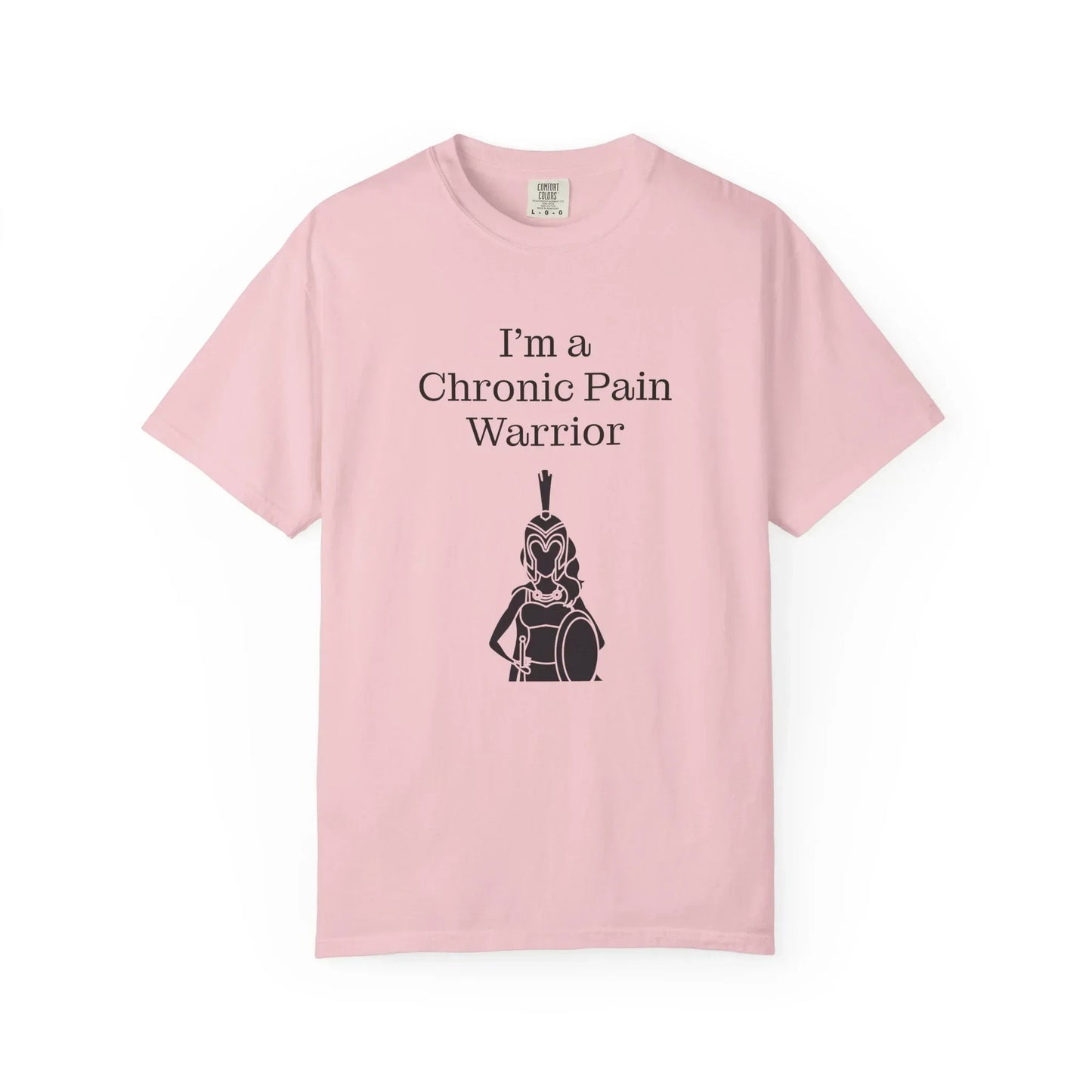 Chronic Pain Warrior Unisex Garment-Dyed T-shirt - Inspirational Motivational Tee - The Dreamer's Bookshop.
