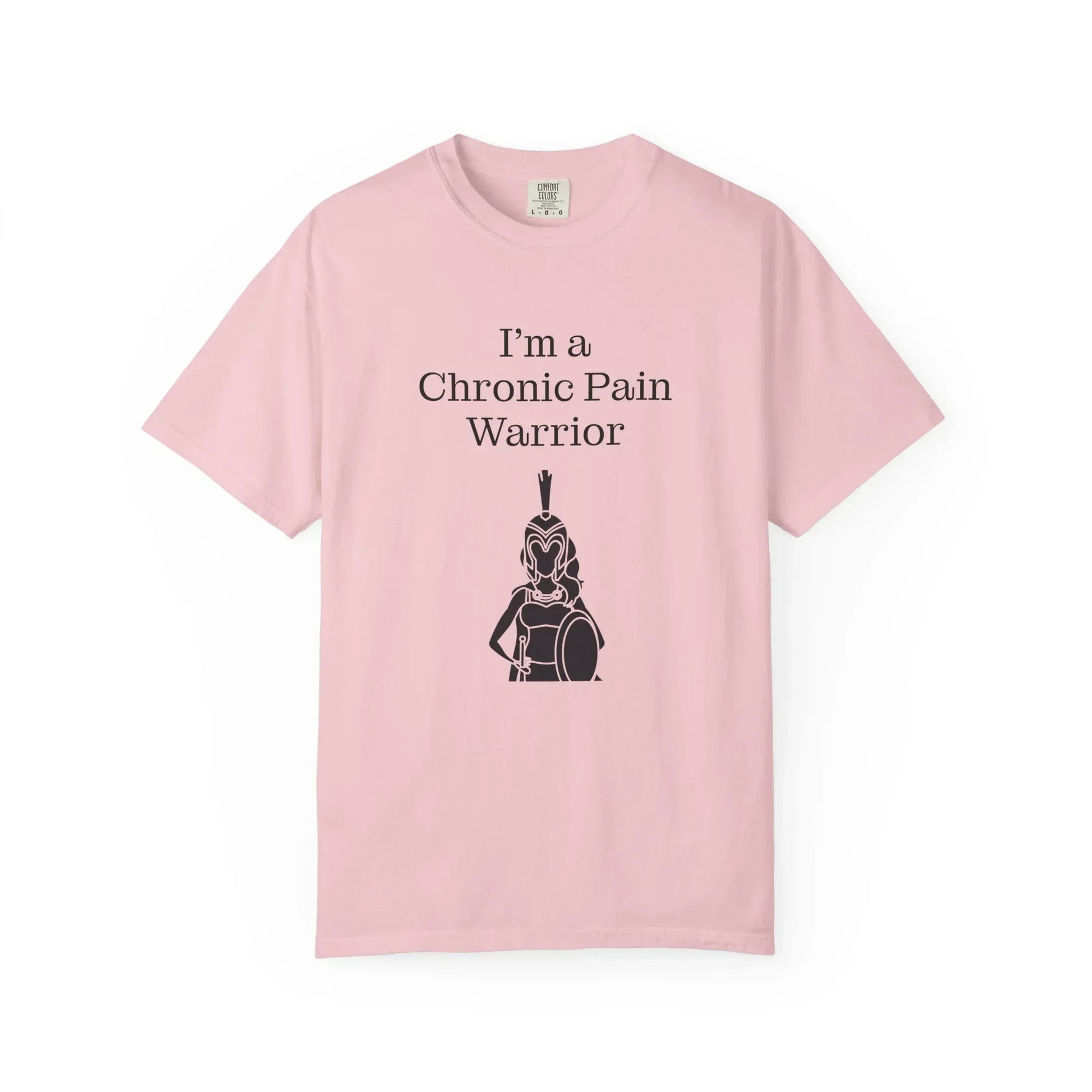 Chronic Pain Warrior Unisex Garment-Dyed T-shirt - Inspirational Motivational Tee - The Dreamer's Bookshop.