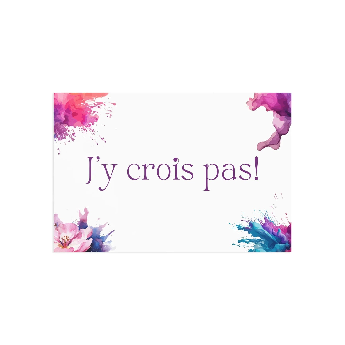The Dreamer's Bookshop "J'y crois pas" Exclamation Card - The Dreamer's Bookshop.