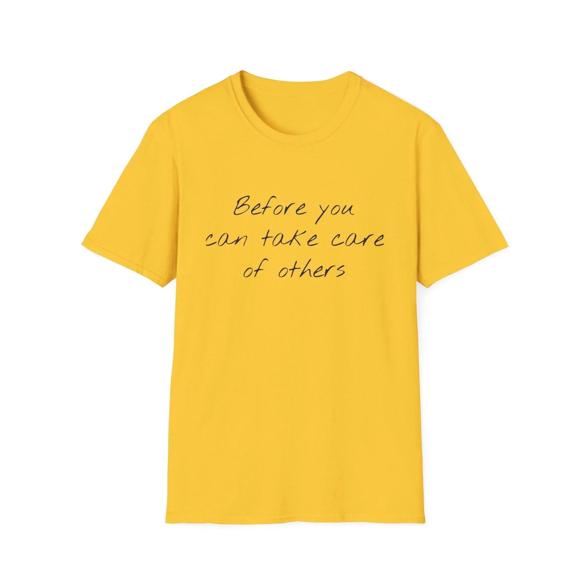 Unisex Softstyle T-Shirt - 'Take Care' Inspirational - The Dreamer's Bookshop.