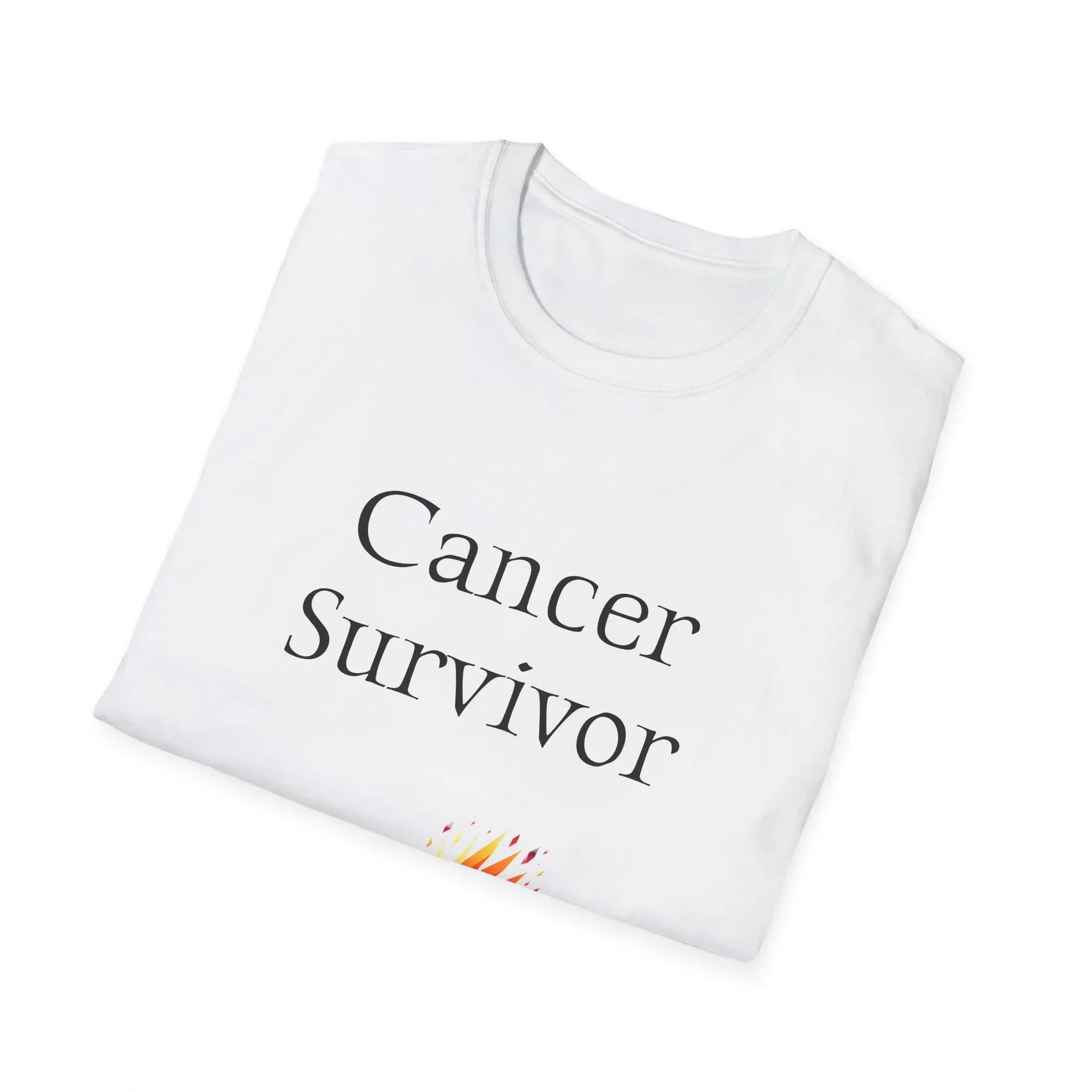 Cancer Survivor Unisex Softstyle T-Shirt - Empowering Graphic Tee for Mental Health Awareness - The Dreamer's Bookshop.