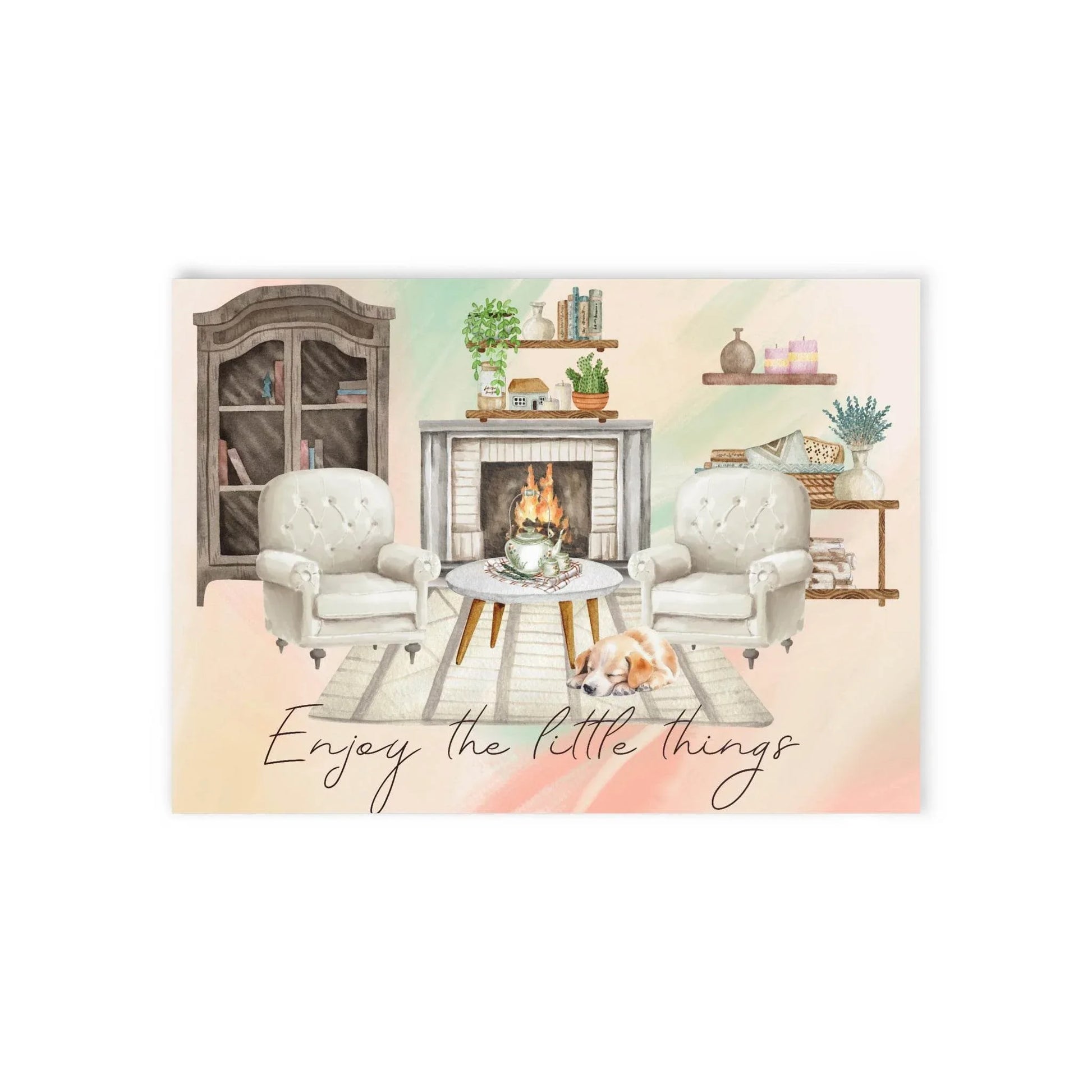 The Dreamer's Bookshop "Fire place" Enjoy the Little Things - The Dreamer's Bookshop.