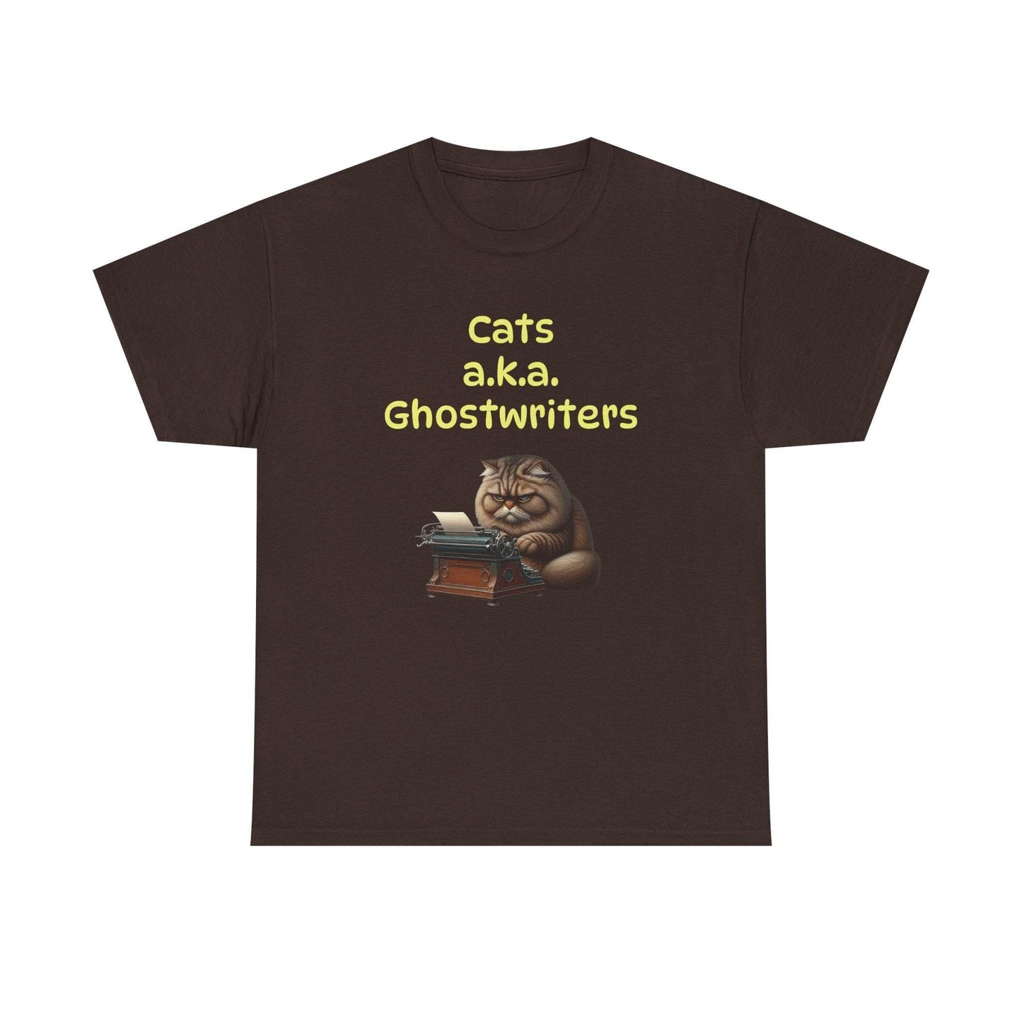 Cats Ghostwriters - A Unisex Heavy Cotton Tee - Perfect Gift for Book Lovers - The Dreamer's Bookshop.