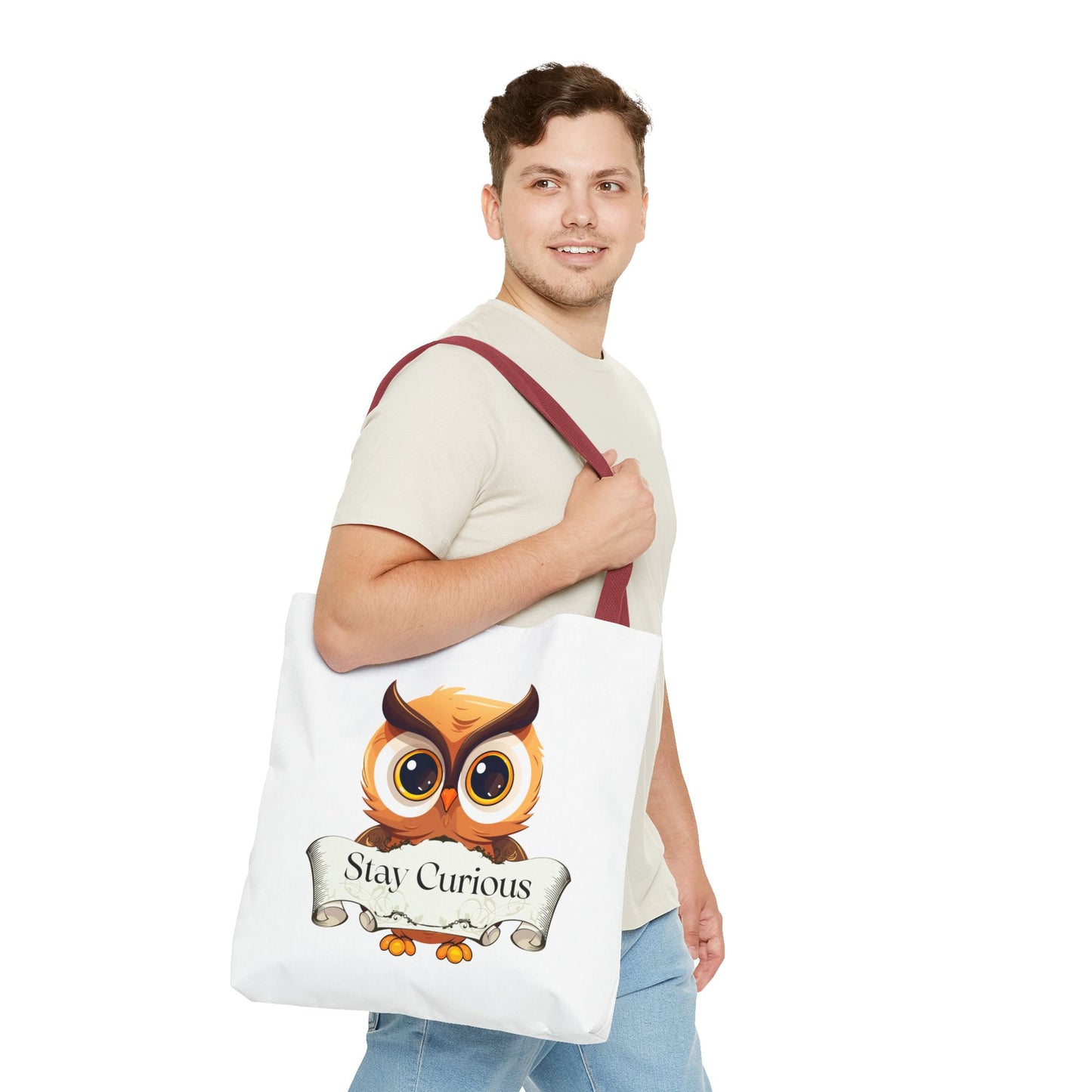 Literary Tote Bag - Stay Curous - The Dreamer's Bookshop Designs