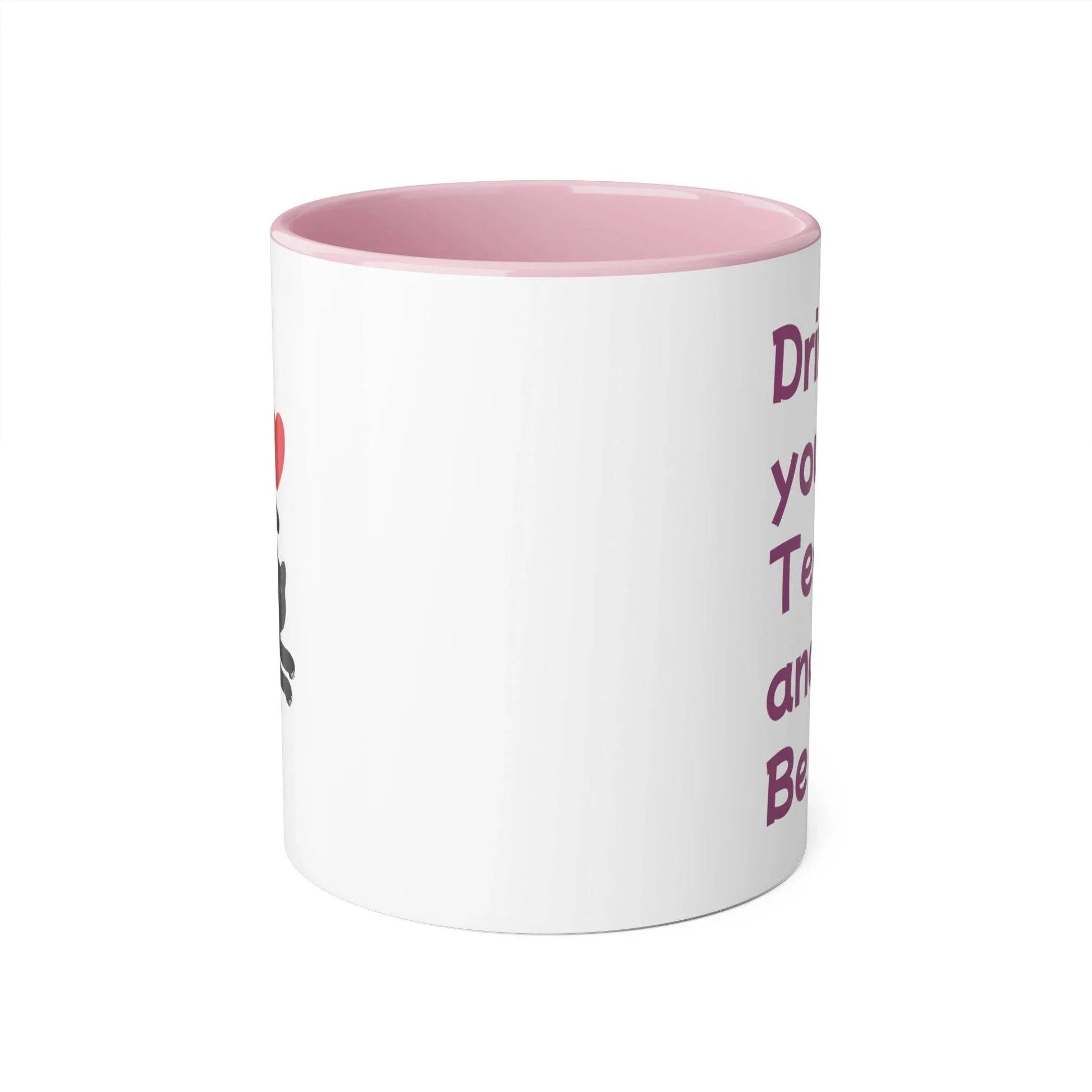 Drink your Tea Mug - 11oz Tea Cup for Cat Lovers - The Dreamer's Bookshop.