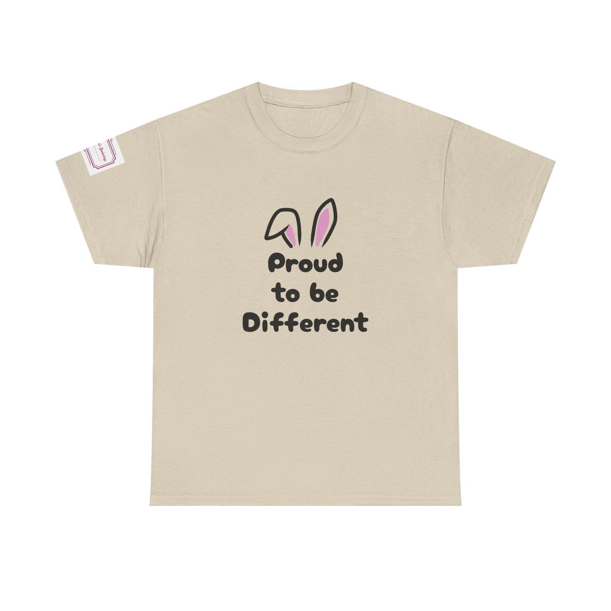 Proud to Be Different Unisex Heavy Cotton Tee – Celebrate Uniqueness - The Dreamer's Bookshop.