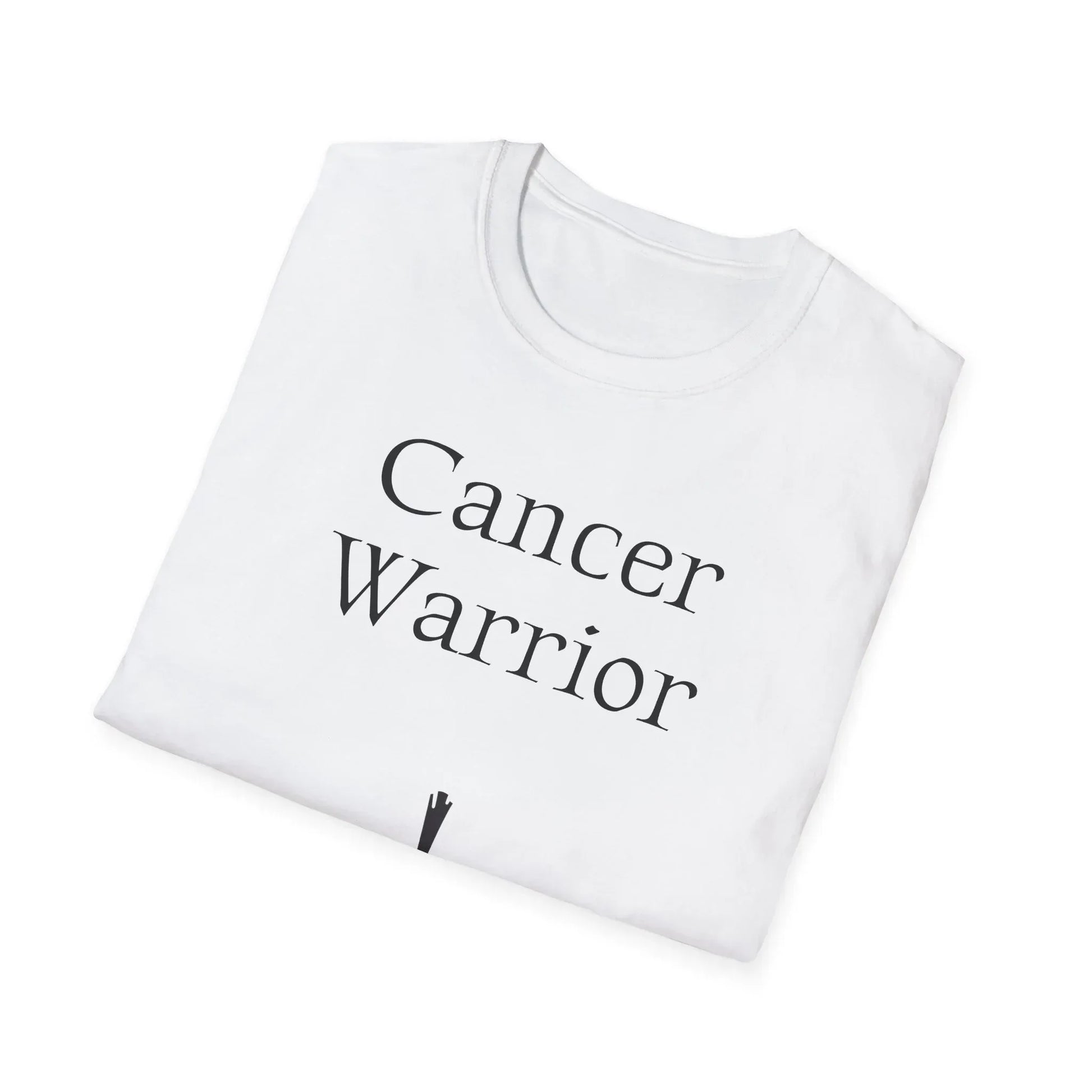 Cancer Warrior Unisex Softstyle T-Shirt - Empowering Graphic Tee for Women's Health Awarenes - The Dreamer's Bookshop.