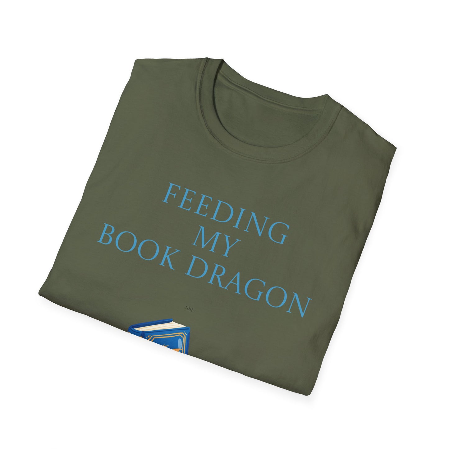 Unisex Softstyle T-Shirt - 'Book Dragon'