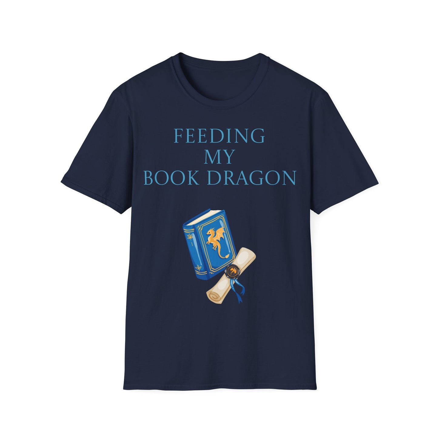 Unisex -Inspired T-Shirt - "Book Dragon" - Perfect for Book Lovers