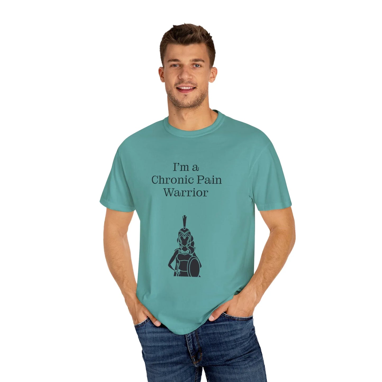 Chronic Pain Warrior Unisex Garment-Dyed T-Shirt - Empowering Supportive Apparel - The Dreamer's Bookshop.