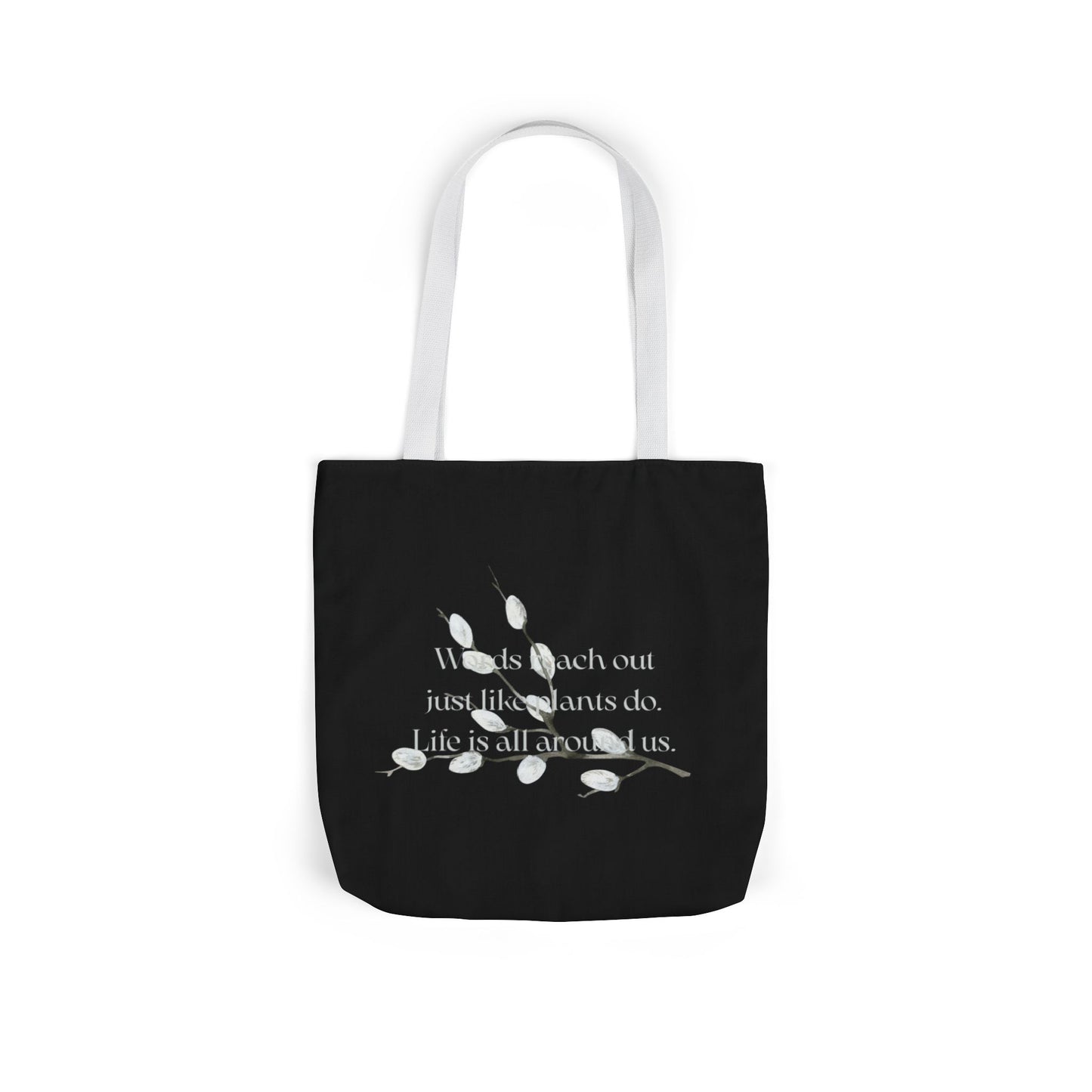 Canvas Tote Bag - "Words Reach Out"