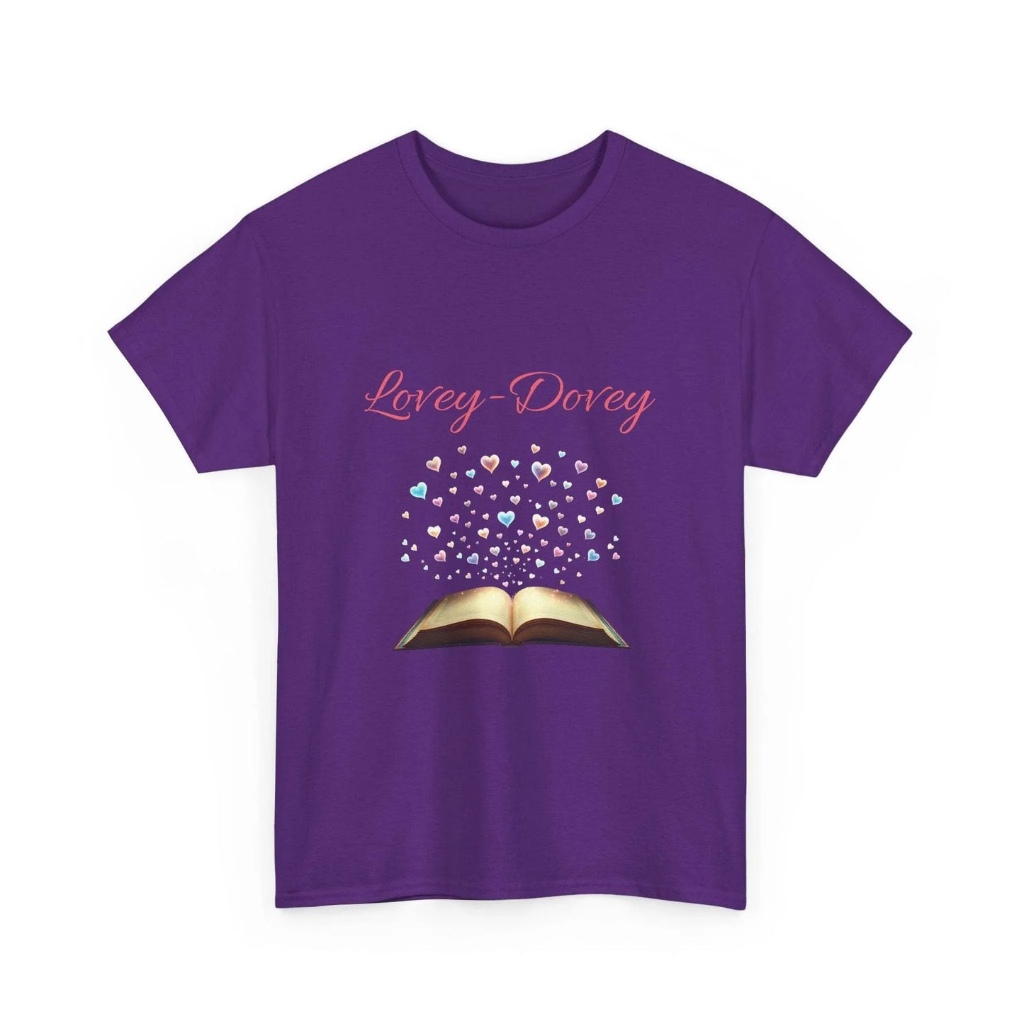Lovey-Dovey - Graphic Tee - Unisex Heavy Cotton T-Shirt for Book Lovers - The Dreamer's Bookshop.
