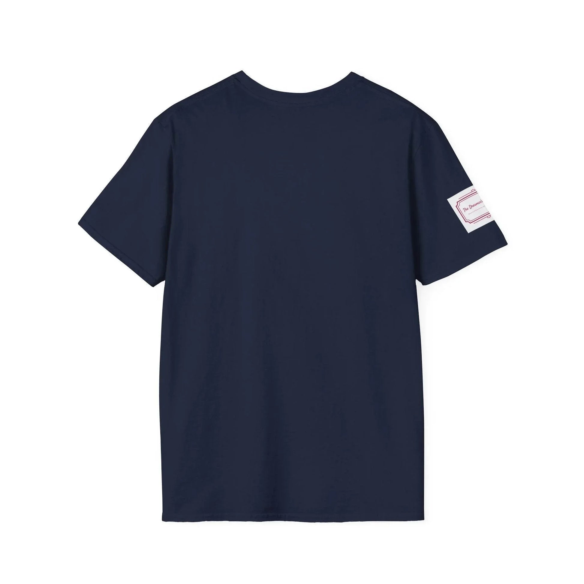 Be Happy Stay Positive Unisex Softstyle T-Shirt - The Dreamer's Bookshop.