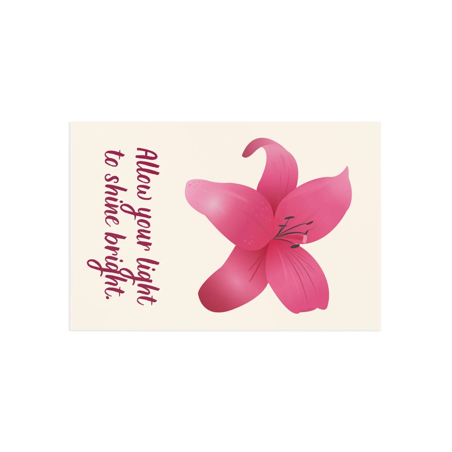 The Dreamer's Bookshop - Love Yourself Card "Your light" - The Dreamer's Bookshop.