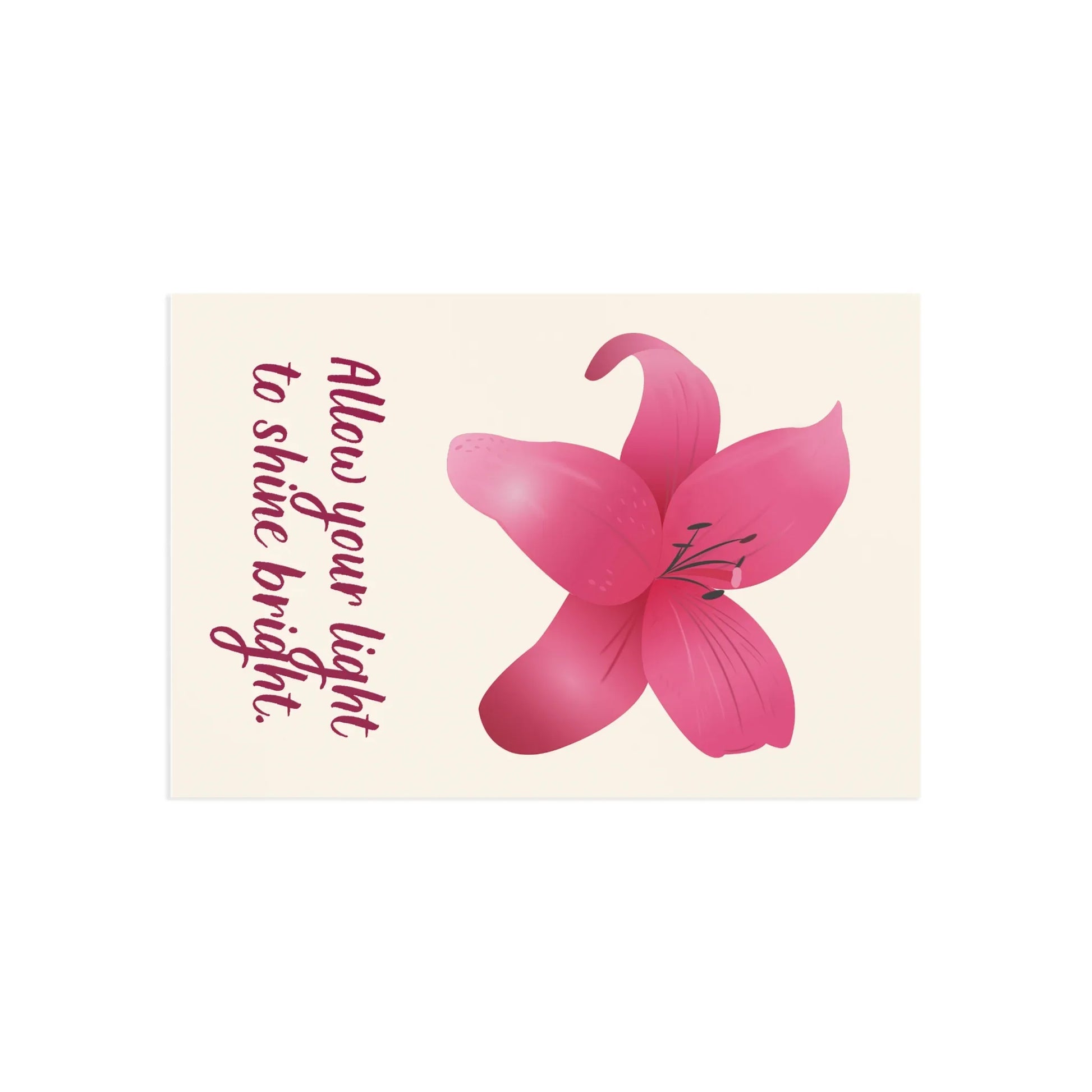 The Dreamer's Bookshop - Love Yourself Card "Your light" - The Dreamer's Bookshop.