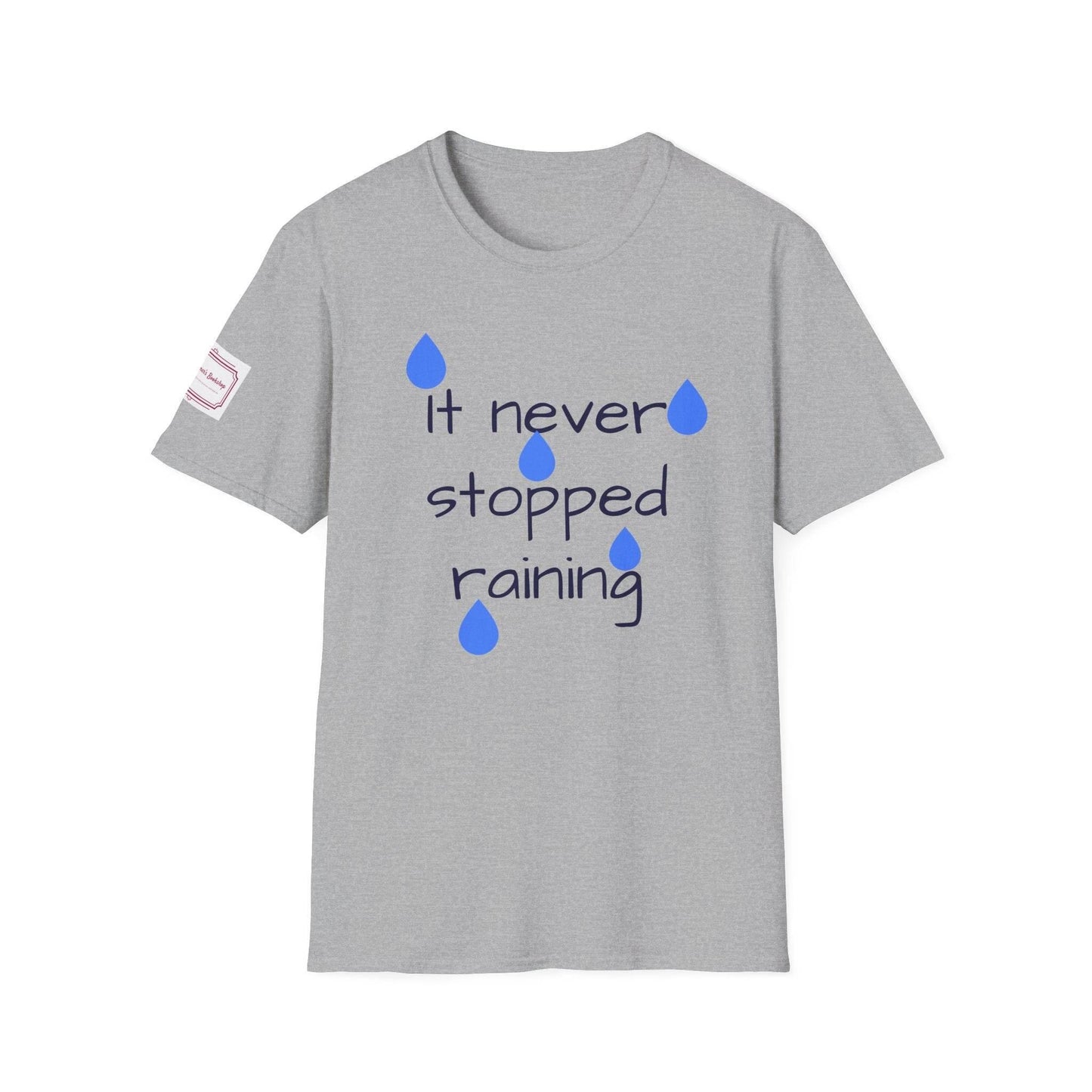 Inspirational Unisex Softstyle T-Shirt - 'Umbrella' Motivational Design - The Dreamer's Bookshop.