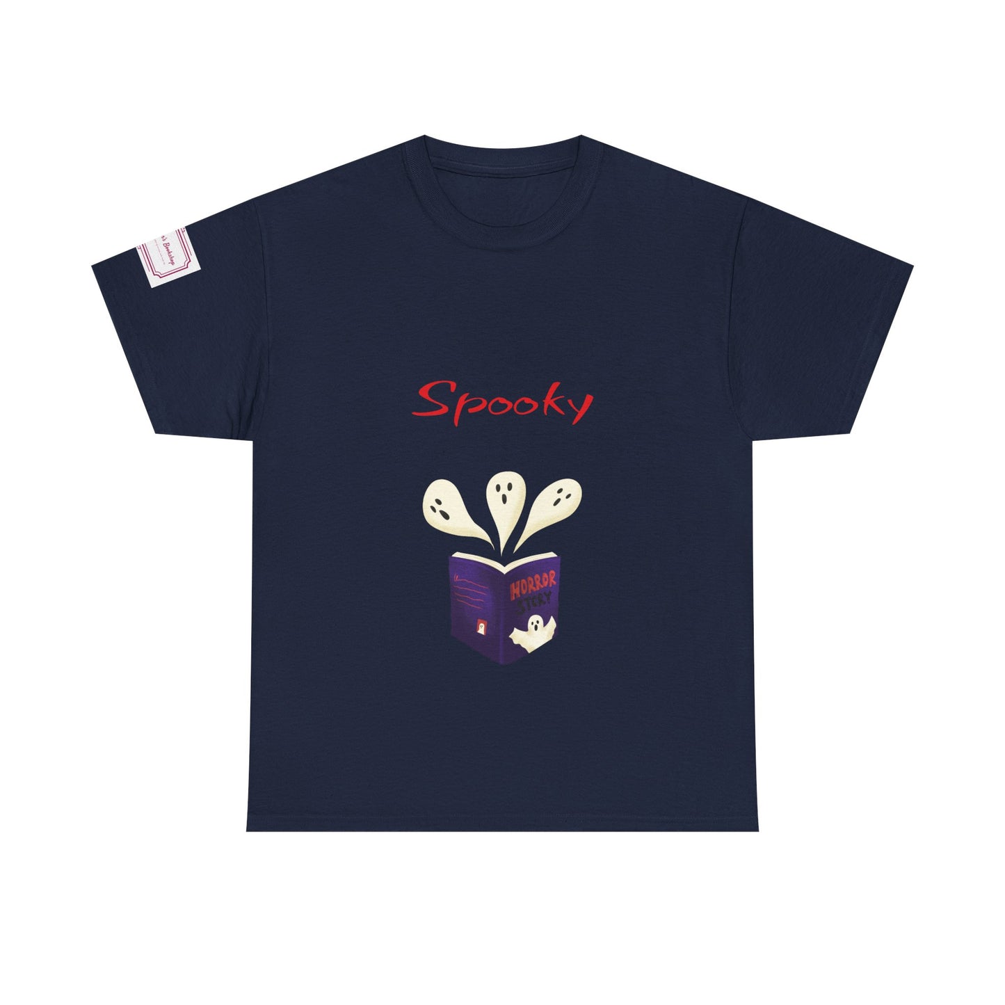 US (Ww) Fiction - Graphic Unisex Heavy Cotton Tee - Spooky Books